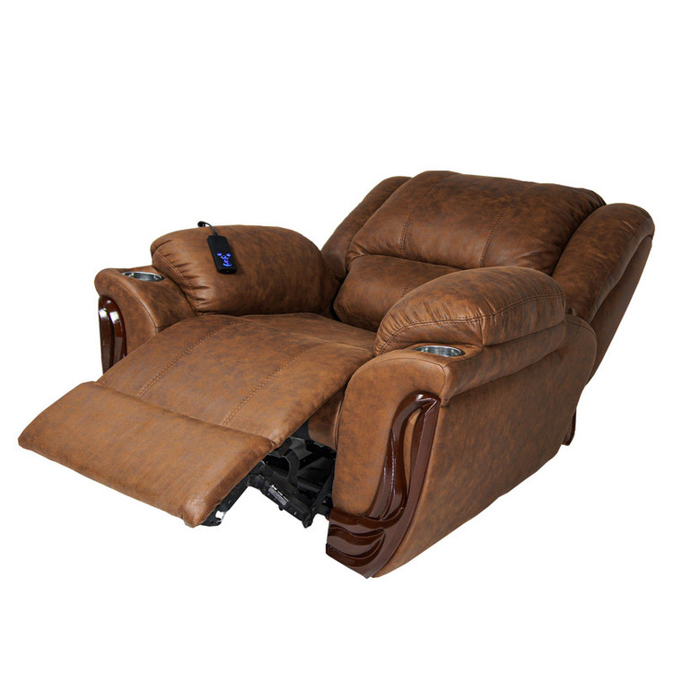 مبل ریکلاینر برقی حالت باز شده